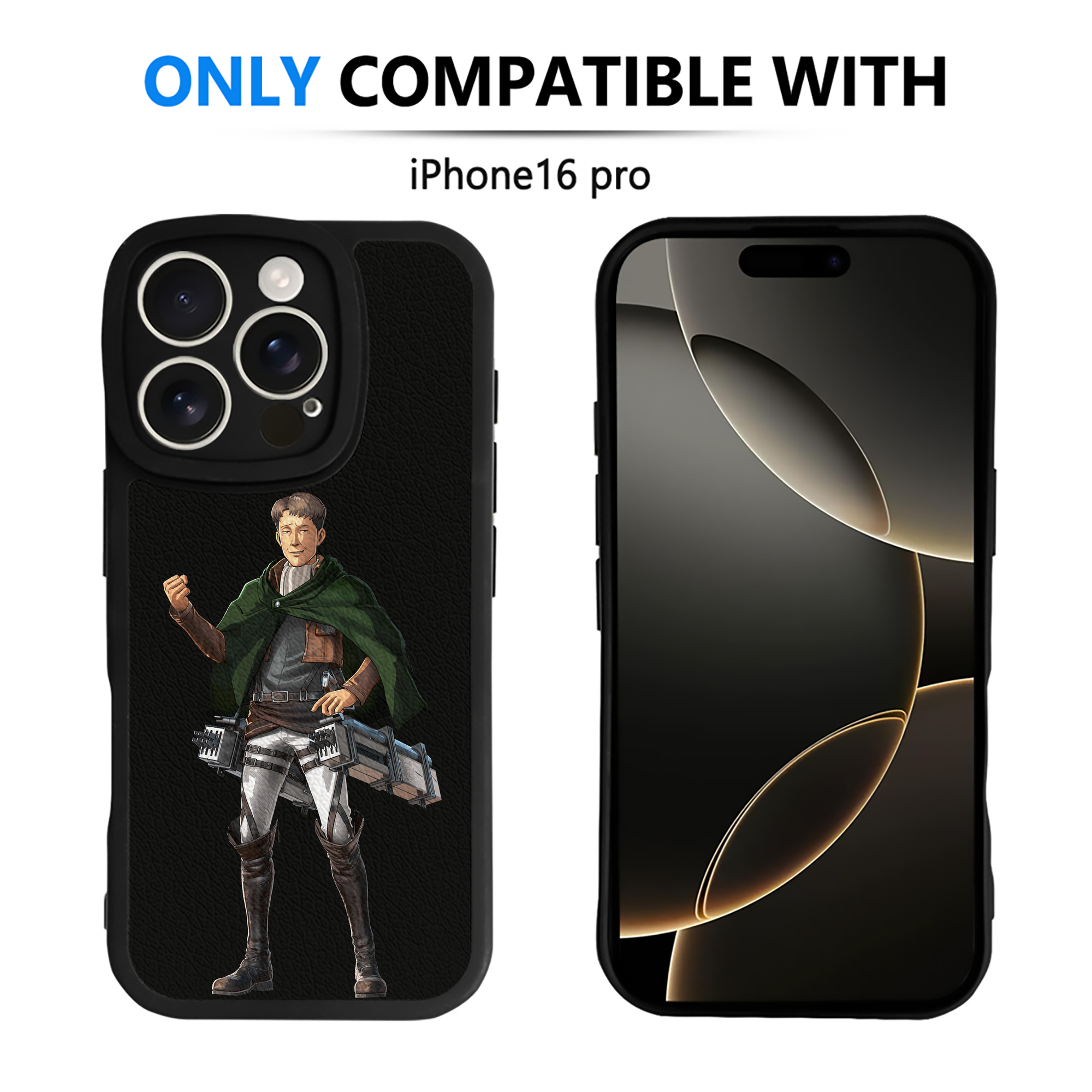（画像用） 進撃の巨人 Attack on Titan 【iPhone 16シリーズ対応】シリコンスマホケース（レザー調） 材質：シリコン